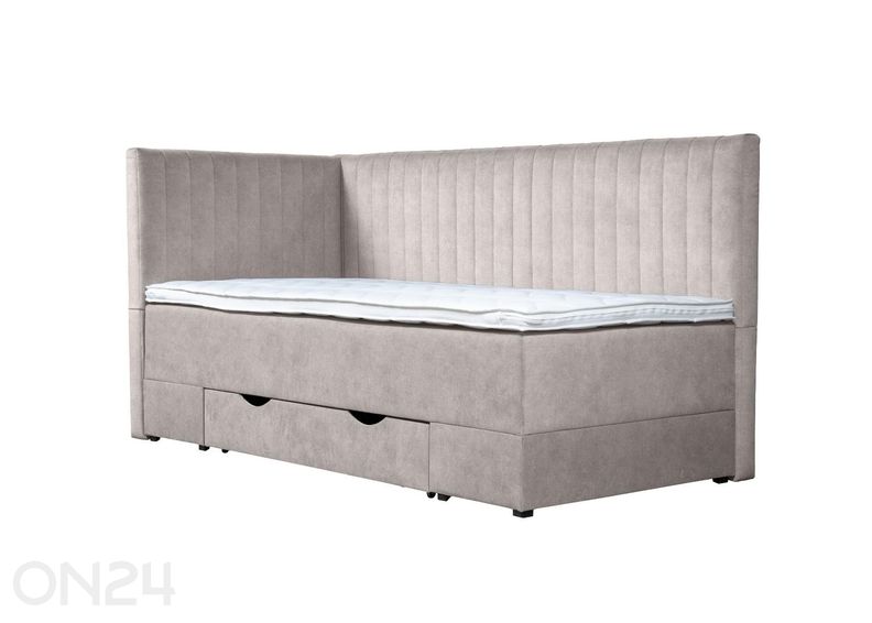 Sime Beds jenkkisänky vuodevaatelaatikolla Nora 80x200 cm kuvasuurennos