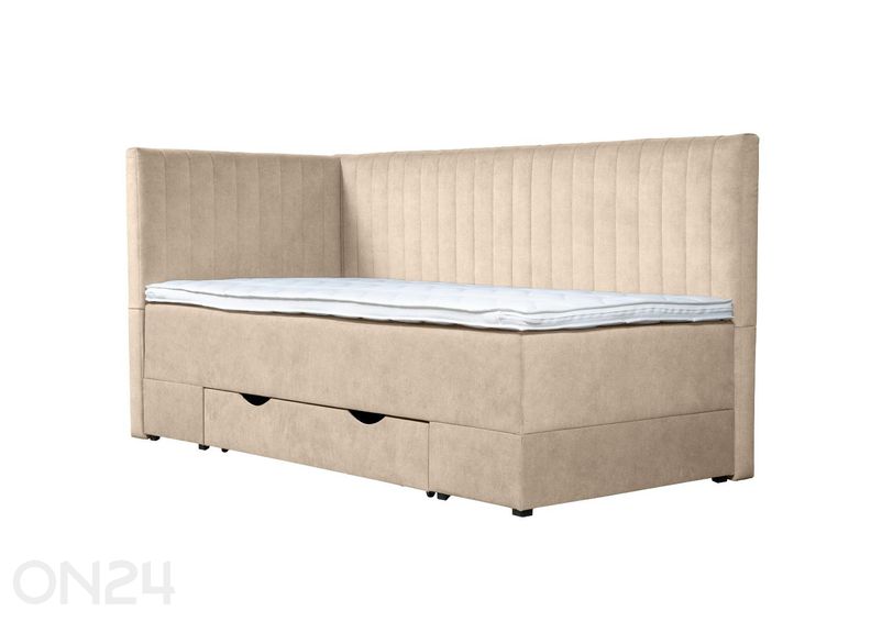 Sime Beds jenkkisänky vuodevaatelaatikolla Nora 80x200 cm kuvasuurennos