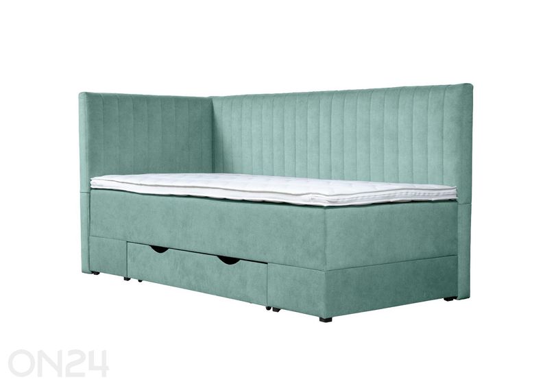 Sime Beds jenkkisänky vuodevaatelaatikolla Nora 80x200 cm kuvasuurennos