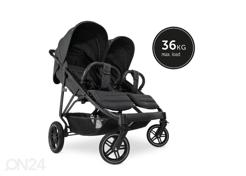 Sisarusrattaat Hauck Select Uptown Duo Melange musta kuvasuurennos