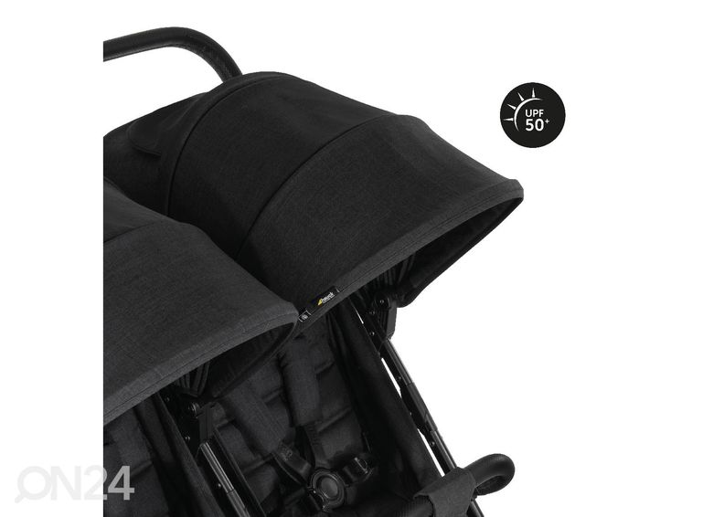 Sisarusrattaat Hauck Select Uptown Duo Melange musta kuvasuurennos