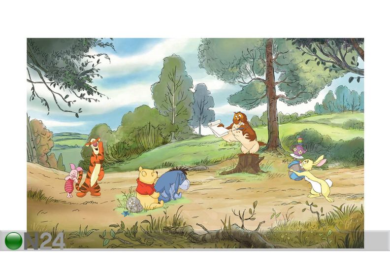 Sisustustarra NALLE PUH JA YSTÄVÄT kuvasuurennos