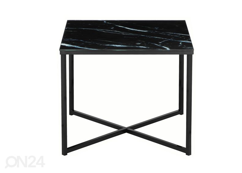 Sivupöytä 50 × 50 cm, musta kuvasuurennos