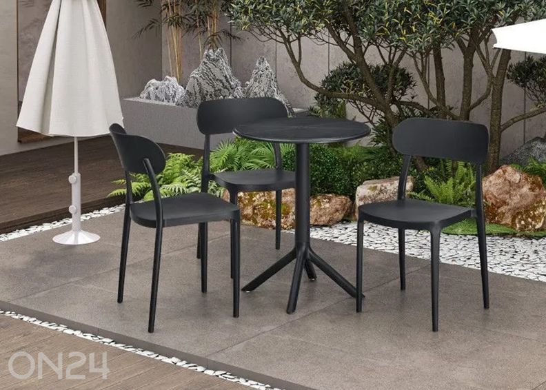 Sivupöytä Bartha In&Out Ø 60 musta kuvasuurennos