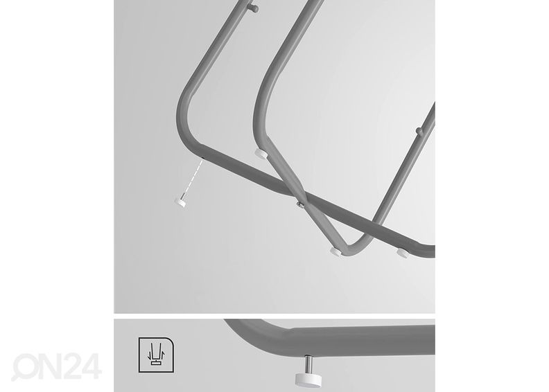 Sivupöytä säilytyskorilla Oskar, harmaa kuvasuurennos