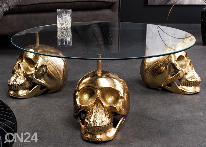 Sivupöytä Skull Ø 90 cm kuvasuurennos