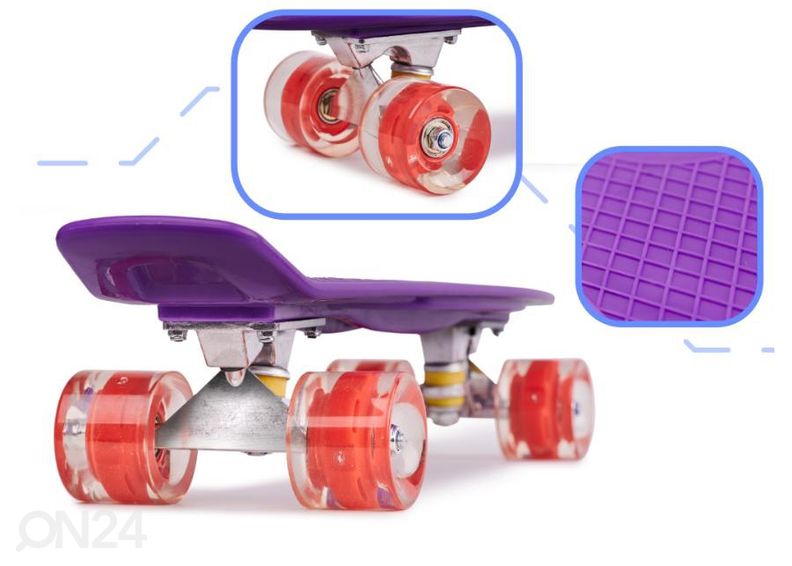 Skeittilauta Fiszka LED pyörät kuvasuurennos