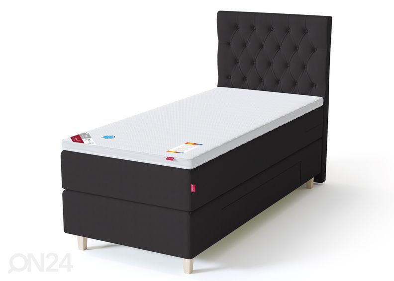 Sleepwell BLACK jenkkisänky vuodevaatelaatikolla 90x200 cm kuvasuurennos