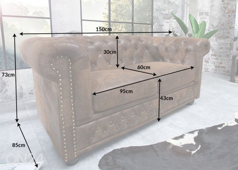 Sohva Chesterfield kuvasuurennos