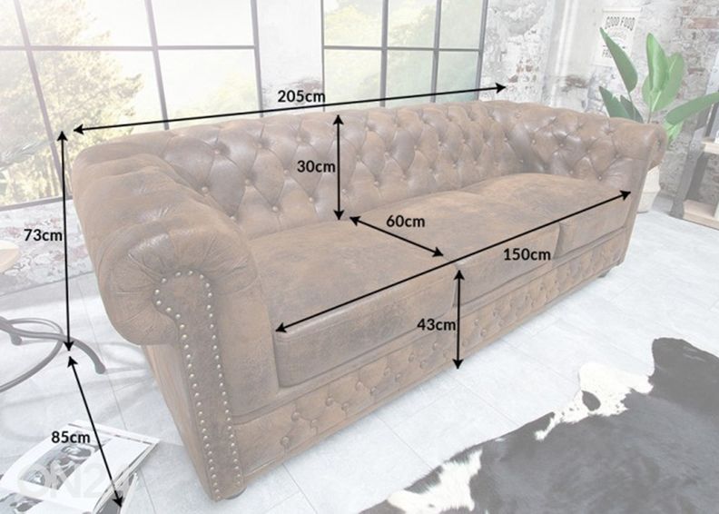 Sohva Chesterfield kuvasuurennos