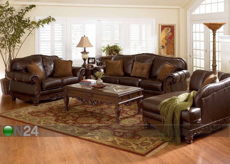 Sohva NORTH SHORE-DARK BROWN, 2-ist. kuvasuurennos
