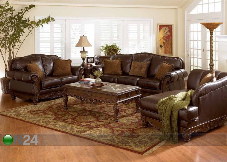 Sohva NORTH SHORE-DARK BROWN, 3-ist kuvasuurennos
