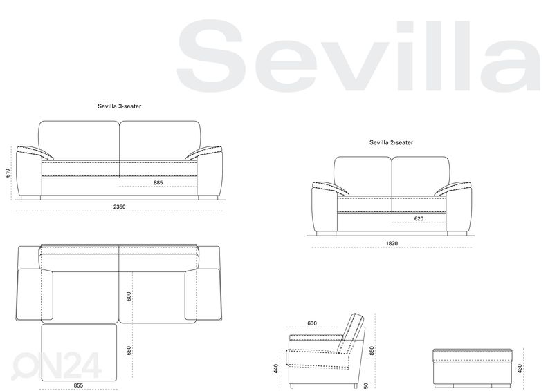 Sohva Sevilla, 2-ist kuvasuurennos