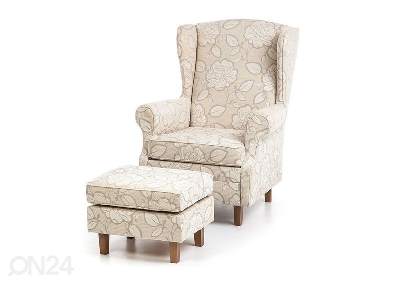 Sohvakalusto Greta 3-istuttava+ Mari nojatuoli + rahi kuvasuurennos