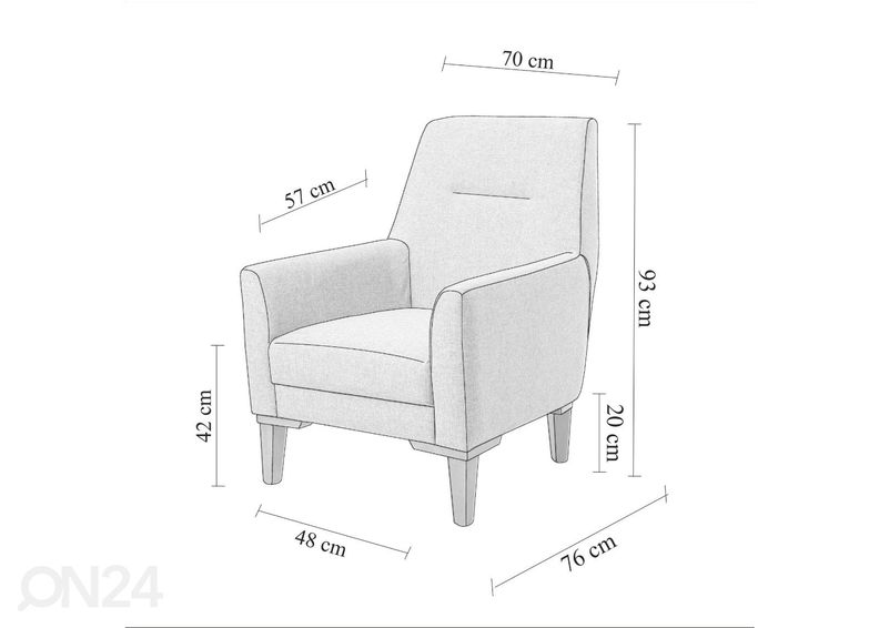 Sohvakalusto + käsinojatarjotin kuvasuurennos