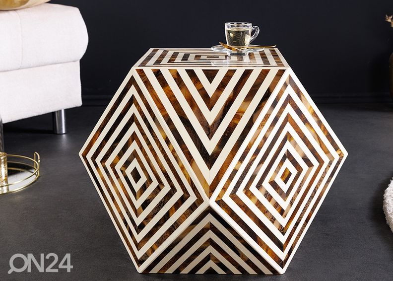 Sohvapöytä Bone Ø 60 cm kuvasuurennos