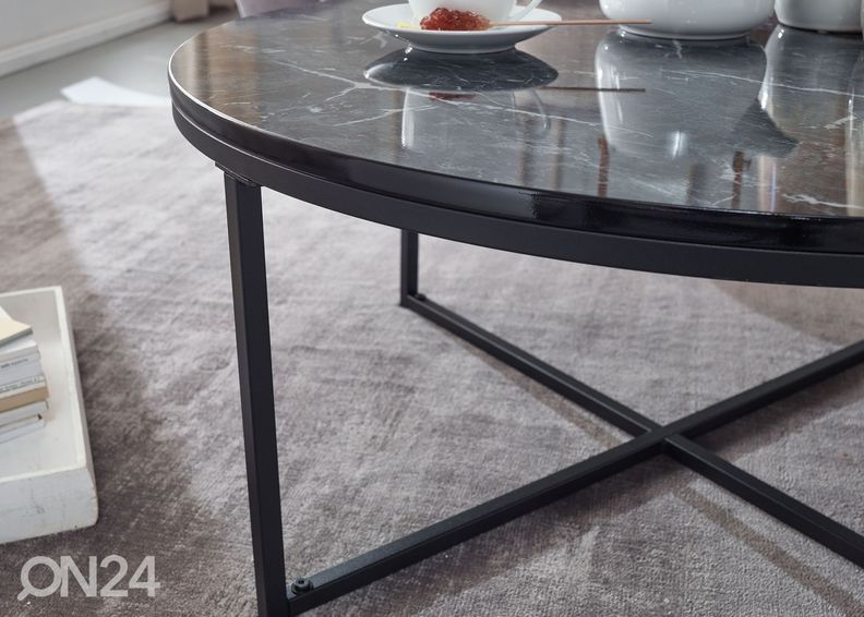 Sohvapöytä Marmor, musta kuvasuurennos