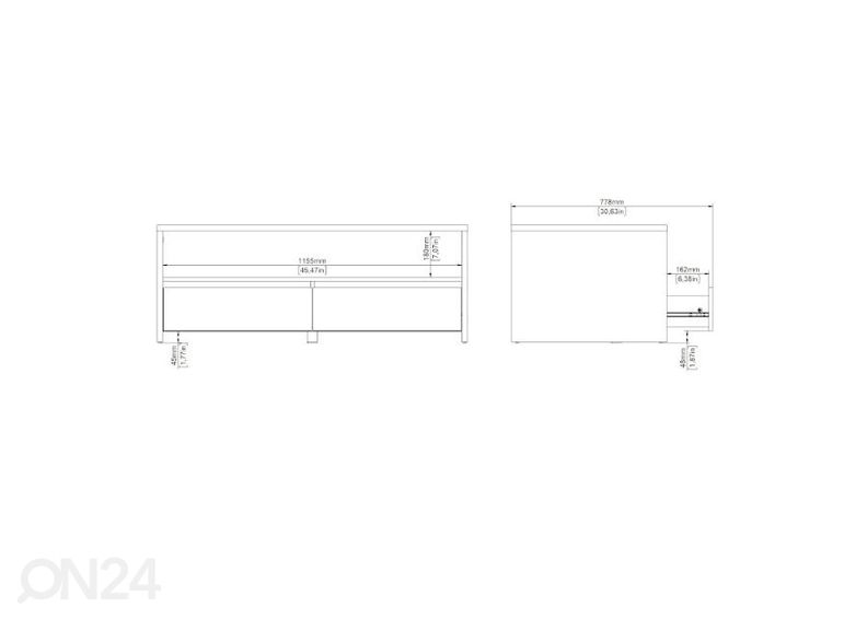 Sohvapöytä Next 120x60 cm kuvasuurennos