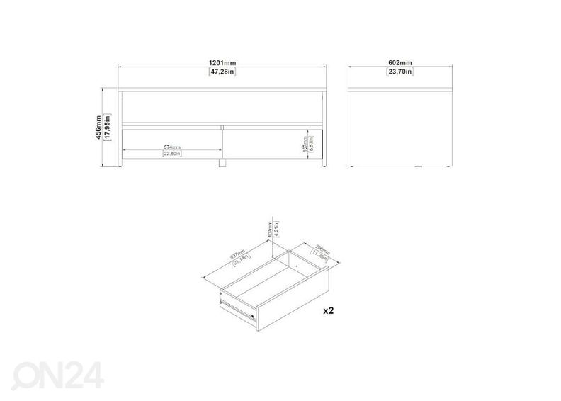 Sohvapöytä Next 120x60 cm kuvasuurennos
