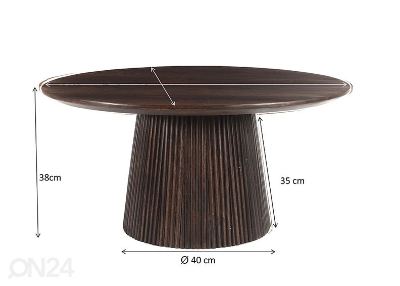 Sohvapöytä Salvator Ø 80 cm kuvasuurennos