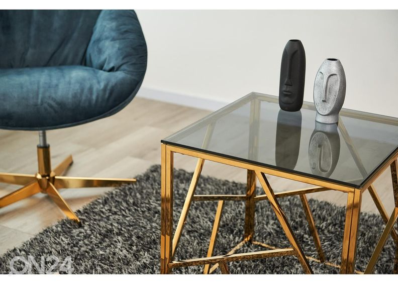 Sohvapöytä Tala 55x55 cm, kullanvärinen kuvasuurennos