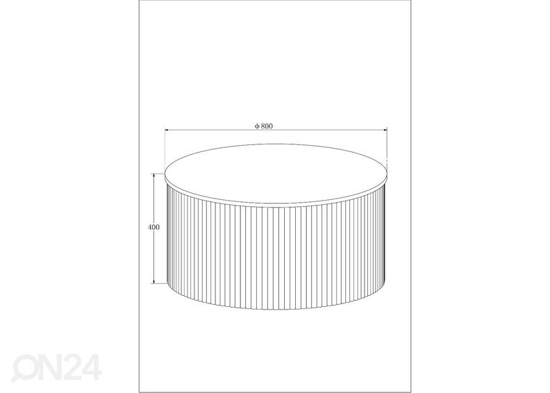 Sohvapöytä Verso Ø 80 cm kuvasuurennos