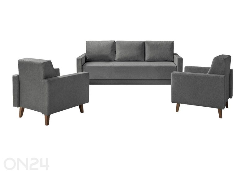 Sohvaryhmä Oviedo II (vuodesohva + 2 nojatuolia) kuvasuurennos