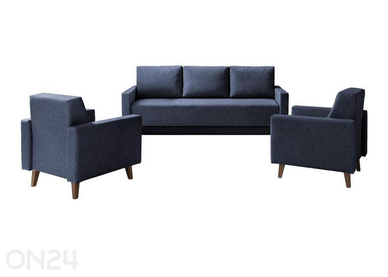 Sohvaryhmä Oviedo II (vuodesohva + 2 nojatuolia) kuvasuurennos