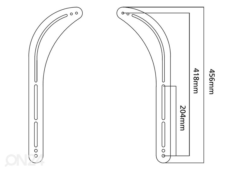 Soundbar kiinnike kuvasuurennos