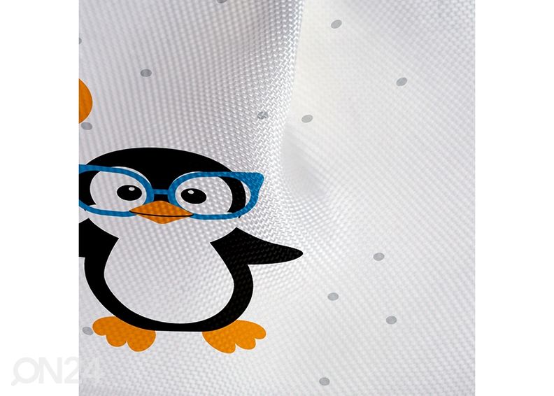 Suihkuverho Tatkraft Funny Penguins kuvasuurennos