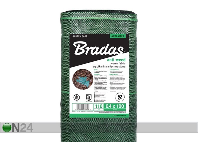 Suojakangas Bradas 110 g/m²/1,0x100 m kuvasuurennos