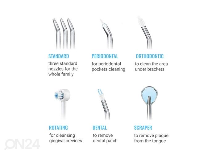 Suun ja hampaiden hoitolaite kotikäyttöön GESS Aqua PRO kuvasuurennos