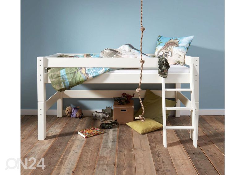 Suwem "BED for LIFE" parvisänky Lahe viistotikkaillla 90x200 cm kuvasuurennos