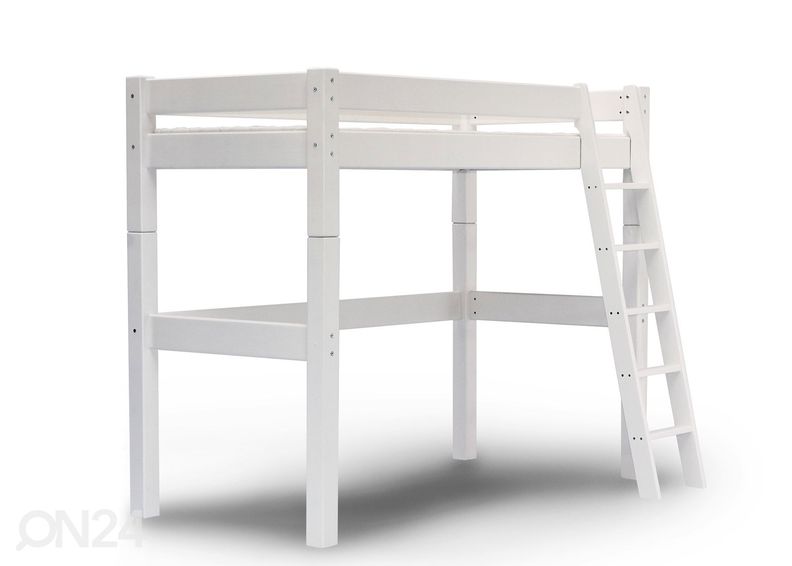 Suwem korkea parvisänky Lahe MINI viistotikkailla 80x160 cm kuvasuurennos