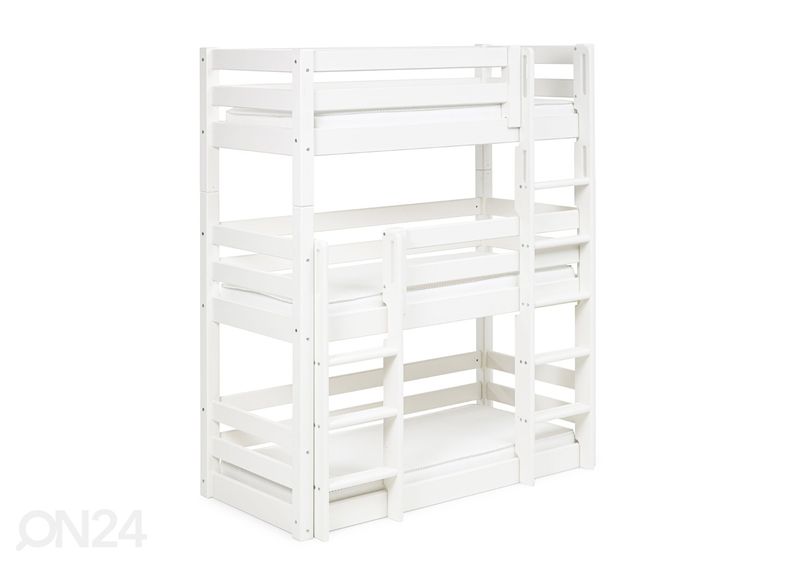 Suwem massiivipuinen 3-kerroksinen sänky Liisa 70x160 cm kuvasuurennos