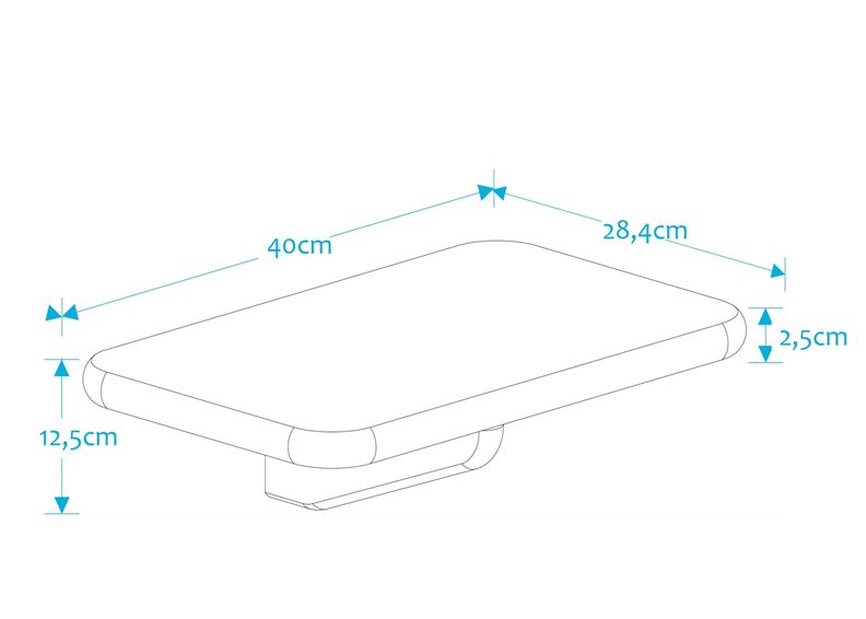 Suwem yöpöytä Lahe sänkyyn kuvasuurennos