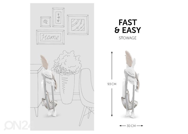 Syöttötuoli ja lepotuoli Hauck Disney Sit N Relax Winnie the Pooh beige kuvasuurennos