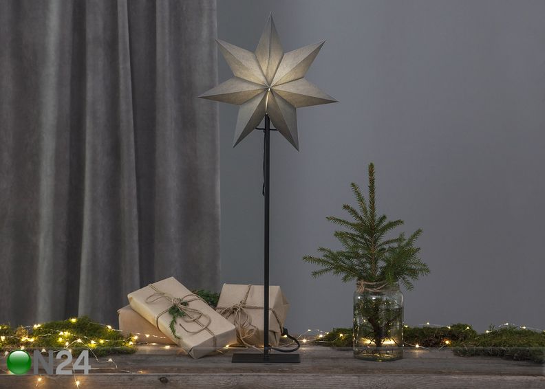 Tähti OZEN metallijalalla 85 cm kuvasuurennos