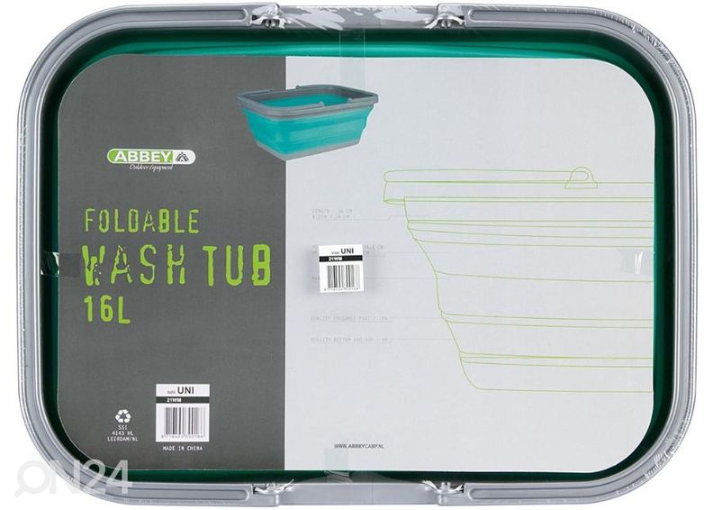 Taitettava ämpäri 16 L kuvasuurennos