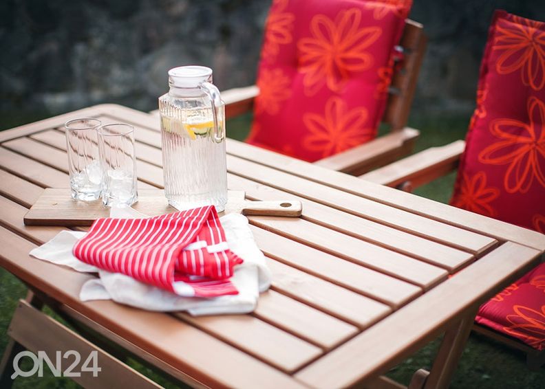 Taitettava puutarhapöytä Heini 70x130 cm kuvasuurennos