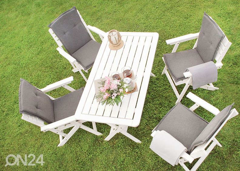 Taitettava puutarhapöytä Heini 70x130 cm kuvasuurennos