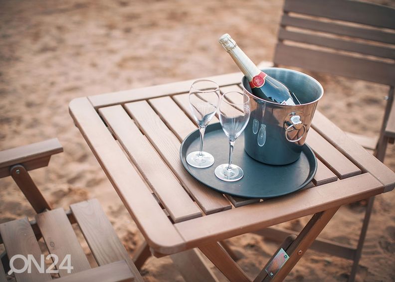 Taitettava puutarhapöytä Heini 70x70 cm kuvasuurennos