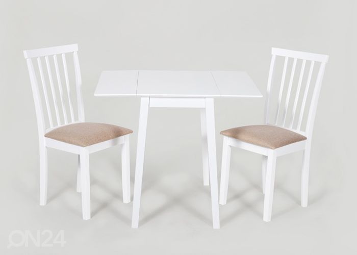 Taittopöytä Avola valkoinen 75x45-90 cm kuvasuurennos