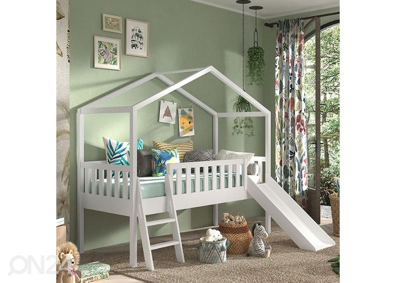 Talosänky Dallas 90x200 cm + liukumäki kuvasuurennos