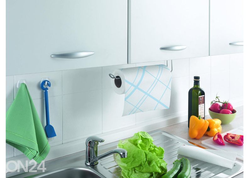 Talouspaperiteline Easy-Roll, 35x18x10 cm, hopeanvärinen kuvasuurennos