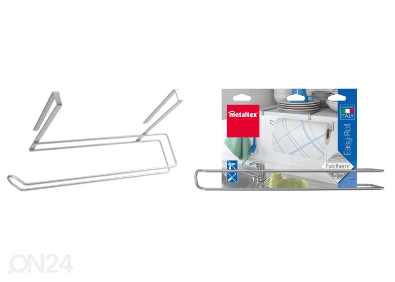 Talouspaperiteline Easy-Roll, 35x18x10 cm, hopeanvärinen kuvasuurennos