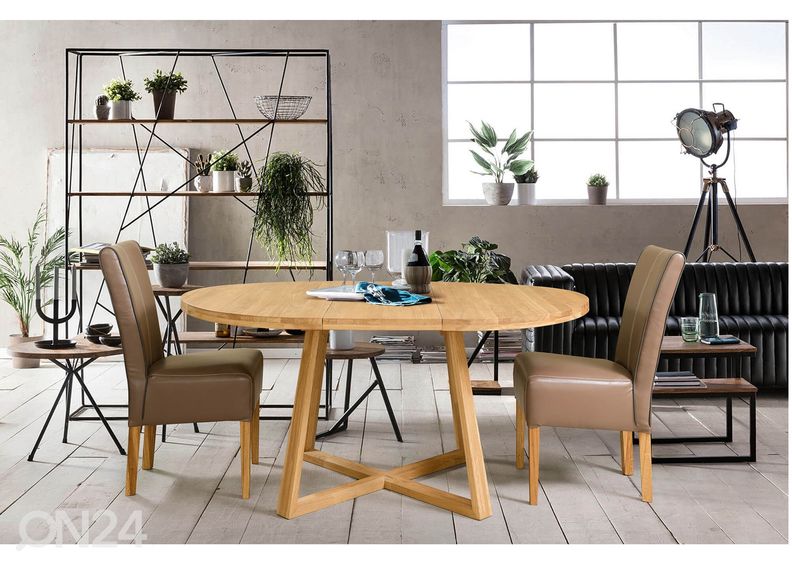 Tammi jatkettava ruokapöytä Merbi 110/150x110 cm kuvasuurennos