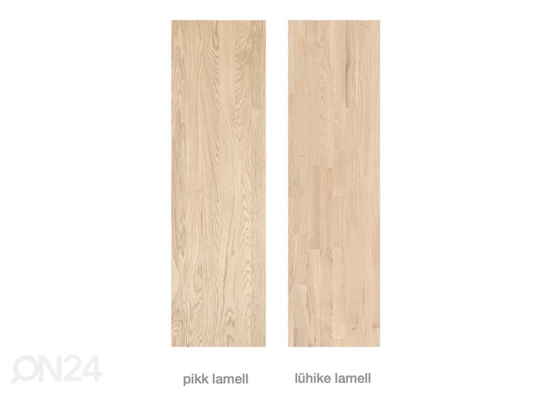 Tammi jatkettava ruokapöytä Merbi 120/160x120 cm, valkoinen öljy kuvasuurennos