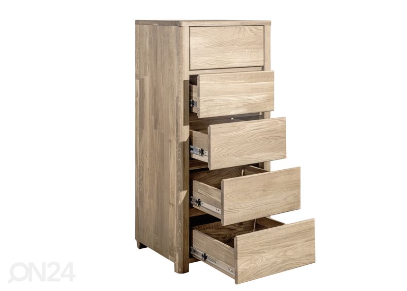 Tammi lipasto Lausenne 5, valkoinen öljy kuvasuurennos