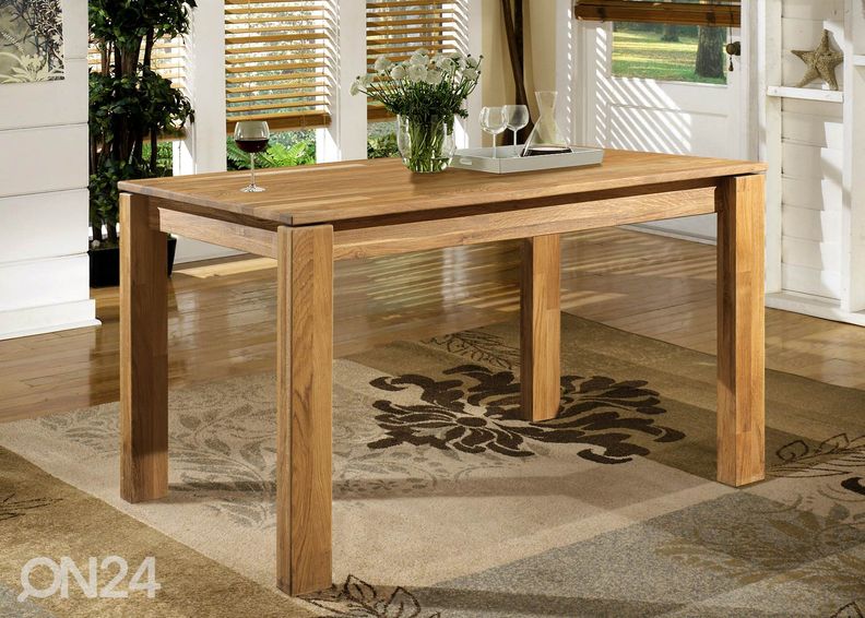 Tammi ruokapöytä Provence 4 140x90 cm kuvasuurennos